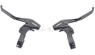 Ручки гальмівні велосипеда Artek 482D/483D на 4 пальці, чорні