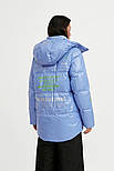 Коротка жіноча зимова куртка Finn Flare W20-32035-132 Down Fill блакитна L, фото 4