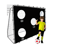 Дитячі переносні футбольні ворота Дитячі футбольні ворота з килимком Trizand 21268 Футбольні ворота переносні для подвір
