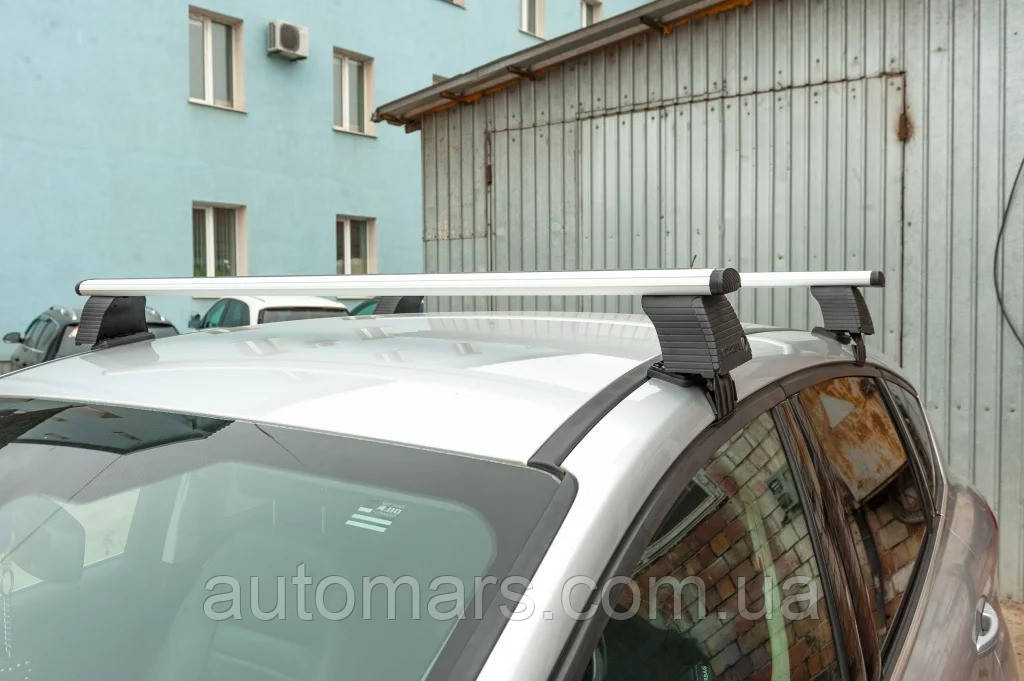 Перемички на гладку дах (2 шт, Asaf V4) для Mitsubishi Colt 2004-2012 рр, фото 1