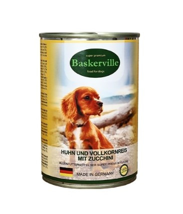 Baskerville DOG півень з рисом та цукіні 400г, фото 1