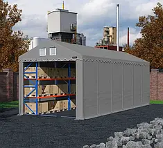 Ангар тентовый 6×12×4 м | Усиленный каркас | ПВХ тент | Быстрая доставка 🚚, фото 3