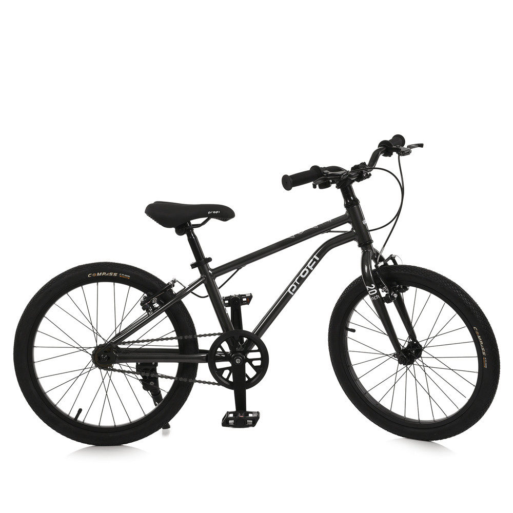 Велосипед дитячий 20д. PROF1 MB 20LIGHTY DARK GREY FOREST (1шт) LIGHTY,SKD85,алюм. рама,кермо,, фото 1