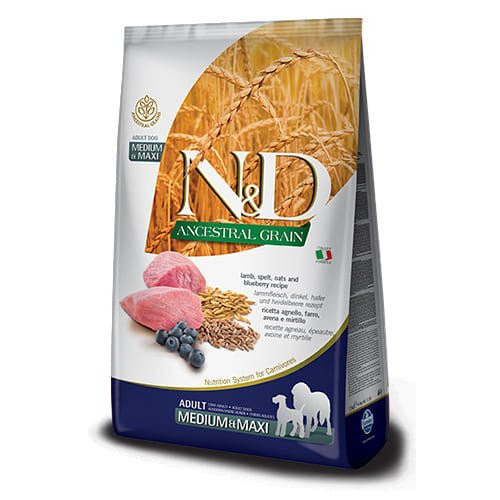 Farmina N&D Low Grain DOG Adult Medium & Maxi Lamb & Blueberry з ягням та тропічними фруктами 2,5кг, фото 1