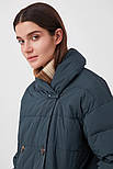Довге жіноче зимове пальто з шарфом Finn Flare FAB110192-530 Down fill зелене 2XL, фото 5