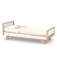 Ліжко підліткове Верес Манхеттен (колір: біло-буковий) 190*80