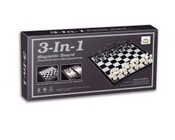 Набір магнітні шахи нарди шашки 3 в 1 QX56810