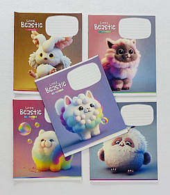 Зошит 12 аркушів У косу лінію Little Beastie (3248(12кл)) Школярик