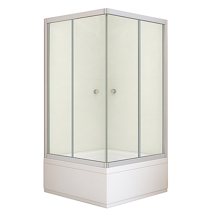 Душова кабіна Shower SATURN STN-1019 90х90х160 см з піддоном розсувні двері скло 5 мм, фото 1