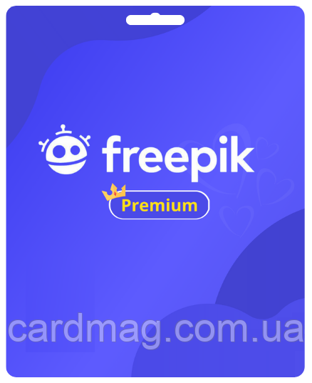 Передплата Freepik на 180 днів ліцензія на завантаження (30 завантажень/день)