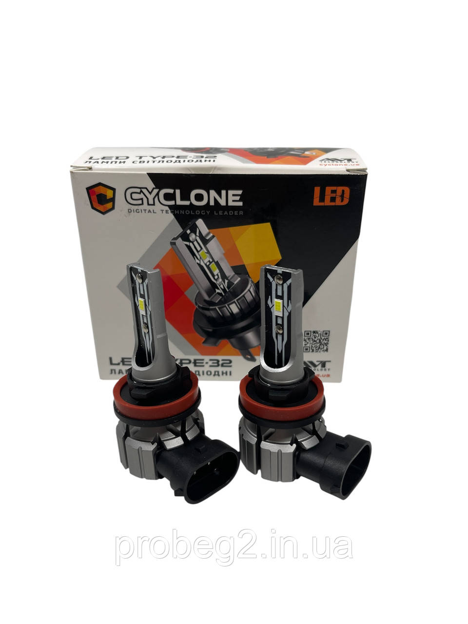 Led лампи Cyclone type-32 h11 6000 k 4800 lm 12 v 15w комплект