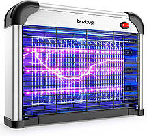 LED лампа знищувач комарів та мух Buzbug MA-009, 3800В, 3 змінні лампи, захист дітей, енергоощадна, для дому та офісу