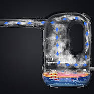 Електричний пароочисник 1200 Вт з 6 насадками та резервуаром для води 300 мл, фото 9