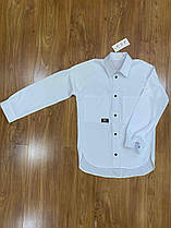 Опт блуза-рубашка шкільна підліткова класична  р 140-170 біла