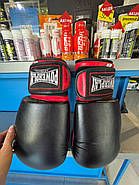 SALE Боксерські рукавиці PowerPlay 3004 Classic Чоро-червоні РІЗНА ВАГА 14 та 16 унцій, фото 6