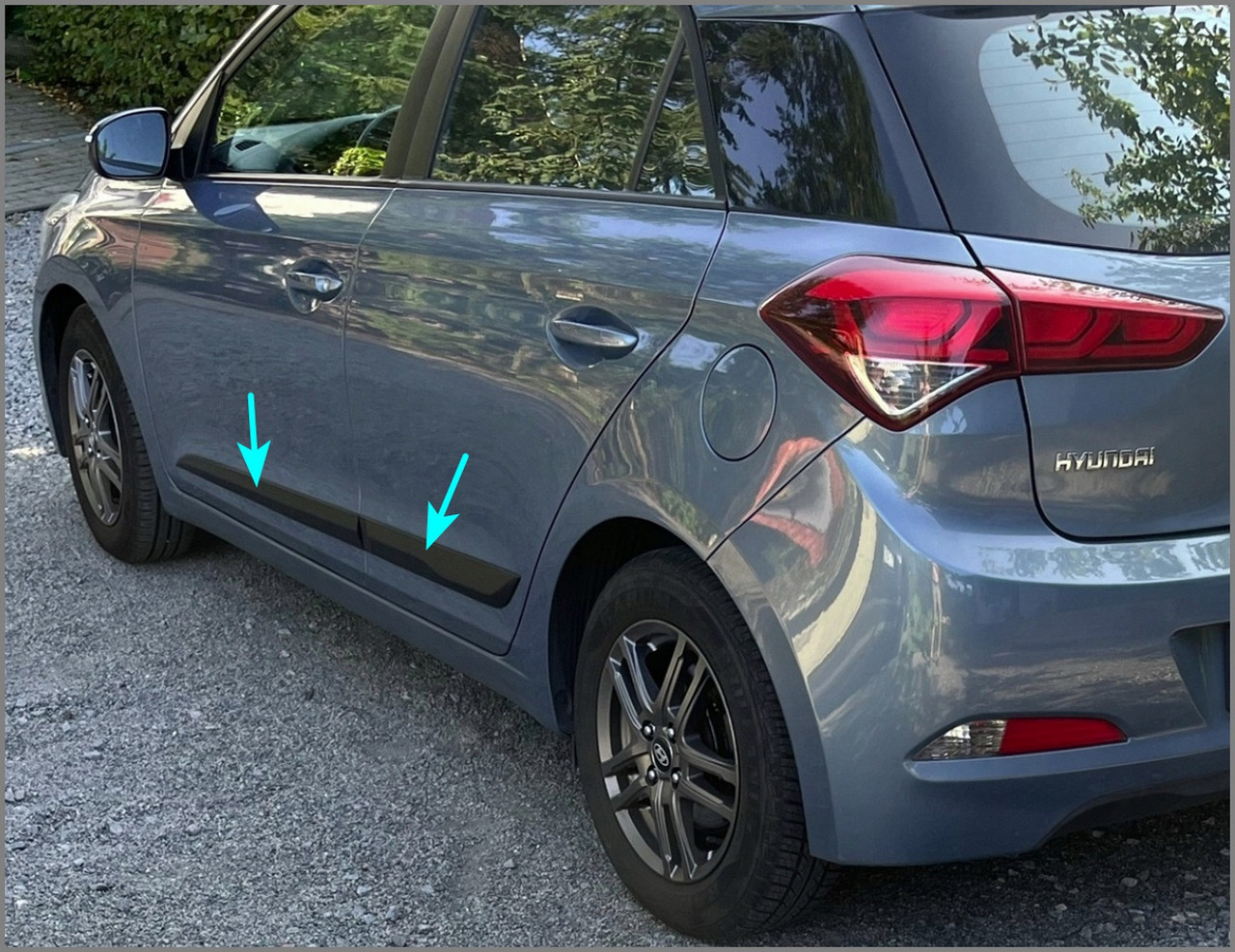 Молдинги на двері для Hyundai i20 Mk2 2014-2020, фото 1