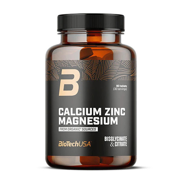 BioTech Calcium Zinc Magnesium Organic 90 tabs