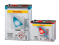 Лак акриловий PALINAL 2K HS Anti Scratch (AS 90, 2:1), 5л + затв. 2,5л Standart 993.MS--