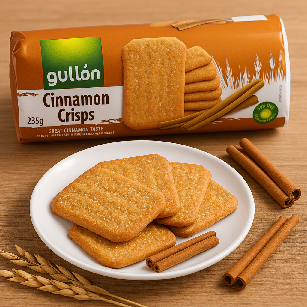 Печиво GULLON Cinnamon crisps з корицею 235 гр. Іспанія, фото 1