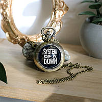 Кишеньковий  годинник System of a Down "Mechanics" на цепочці Бронза