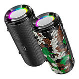 Акустика бездротова BOROFONE BR13 Young портативна колонка стереохакі, фото 5