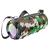 Акустика бездротова BOROFONE BR13 Young портативна колонка стереохакі, фото 4