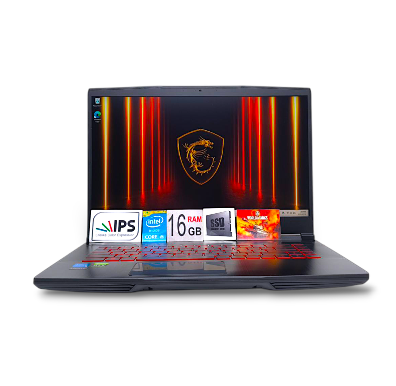 Ноутбук MSI GF63 15.6 FHD 144hz i5-11400H 6ядер 16GBDDR4 SSD512GB Nvidia RTX 3050 4GB