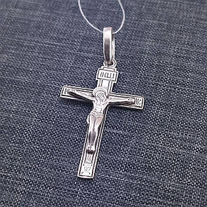 Срібний хрест чоловічий. Православний хрест із срібла 925 проби