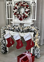 Гірлянда хвойна Classic з плівки 1,5 м  засніжена