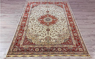 Шовковий килим ручна робота GIS-Ipek Sholk-24x24-Red