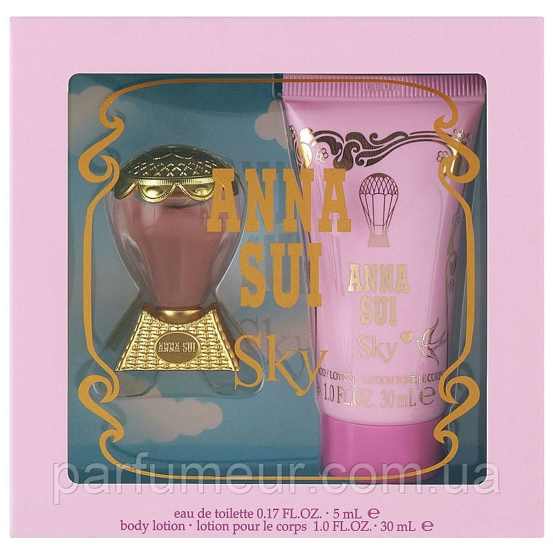 Набор Anna Sui Sky (туалетна вода 5 мл + лосьон для тіла 30 мл), фото 1
