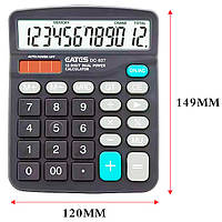 Калькулятор (12-розрядний, сонячна батарея; літієва батарея) Gates DC-837