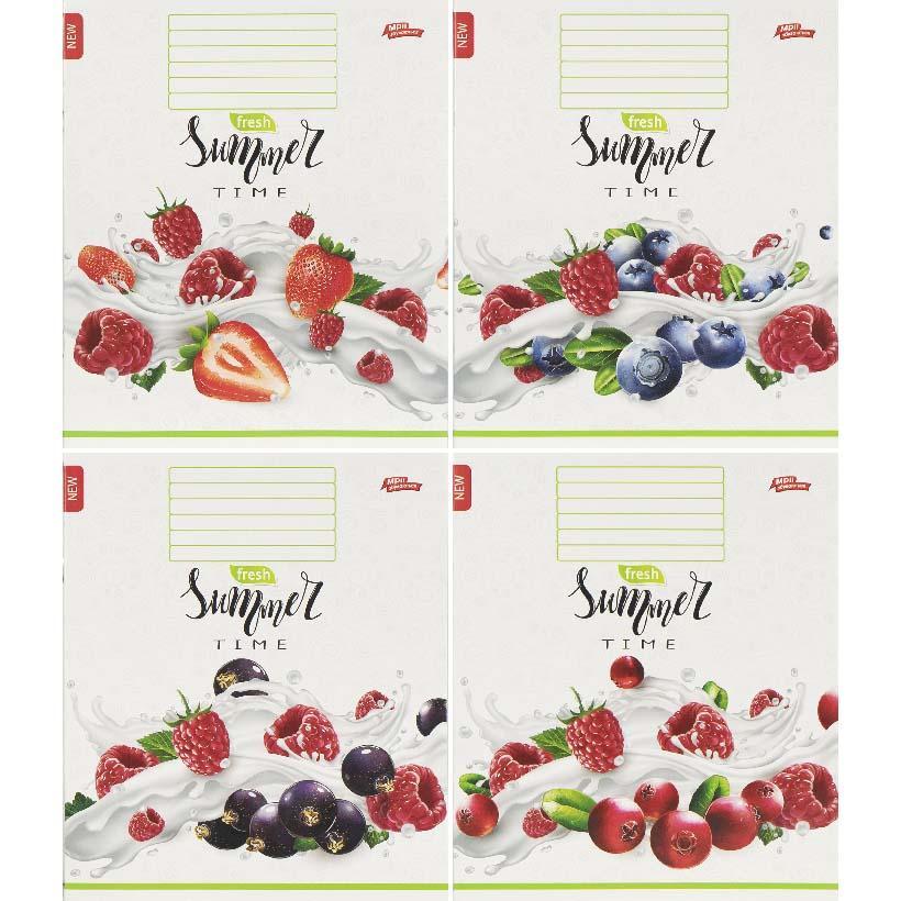 Зошит 36 арк. клітинка "МРІЇ" / Фрукти - Summer Time