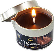 Свічка для масажу з низькою температурою плавлення Vibratissimo Mystic Black, 50 мл Німеччина