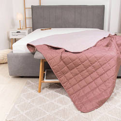 Покривало Viluta стьобане двустороннє Дует Рожевий кварц 210х240 duet_rkvarc_210x240 smart