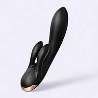 Вибратор кролик с двойным отростком смарт Satisfyer Double Flex (20*3.5см)