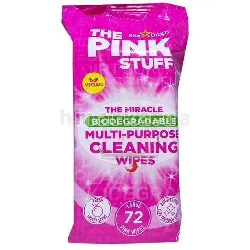 Вологі серветки Pink Stuff для прибирання універсальні 72 шт.