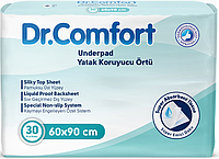Пелюшки Dr.Comfort 60х90 см 30 шт вбираючі одноразові пелюшки