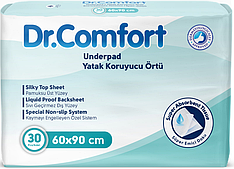 Пелюшки Dr.Comfort 60х90 см 30 шт вбираючі одноразові пелюшки