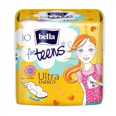 Гігієнічні прокладки Bella FOR TEENS ULTRA ENERGY 10  шт