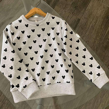 Світшот дитячий сірий мікі Five Stars 10991-140р, фото 1