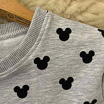 Світшот дитячий сірий мікі Five Stars 10991-134р, фото 2