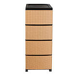 Комод R-plastic Ротанг Бежево-коричневий, фото 3