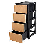 Комод R-plastic Ротанг Бежево-коричневий, фото 2