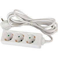 Подовжувач e.es.3.1.5.z.b 3 гнізда, 1.5 метра, із заземленням, baby protect