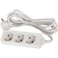 Подовжувач e.es.3.3.z 3 гнізда, 3 метри, із заземленням