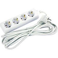 Подовжувач e.es.4.3.z.b 4 гнізда, 3 метри, із заземленням, baby protect