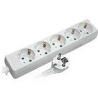 Подовжувач e.es.5.5.z.b 5 гнізд, 5 метрів, із заземленням, baby protect