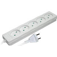 Подовжувач e.es.5.5.b 5 гнізд, 5 метрів, без заземлення, baby protect