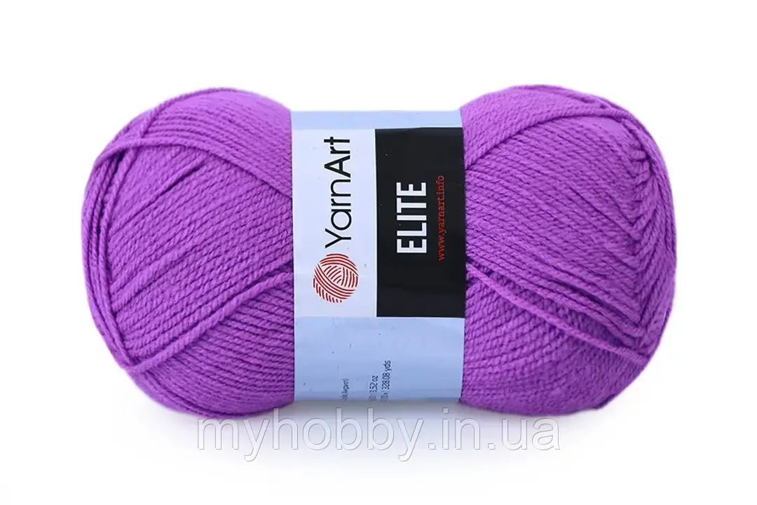 Пряжа YarnArt Elite Фіолетовий №75, фото 1